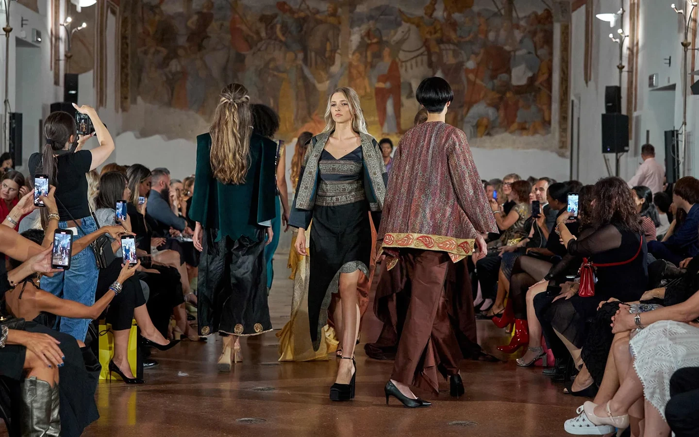 Iranian fashion show (runway) by Naghmeh Kiumarsi in Cannes
